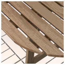 Фото3.​Комплект садовый IKEA ASKHOLMEN (стол + 1 стул) 191.835.23 светло-коричневый
