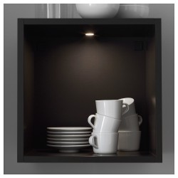 Фото1.Світлодіодна підсвітка, чорний OMLOPP IKEA 002.771.83