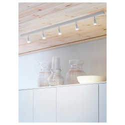 Фото1.Светодиодный подвесной светильник, 5 точек, белый BAVE IKEA 103.404.57