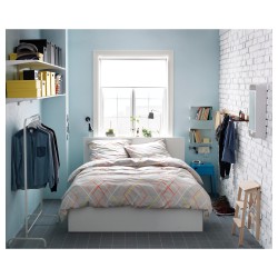 Фото4.Кровать с контейнером белая 180х200 MALM IKEA 902.498.74