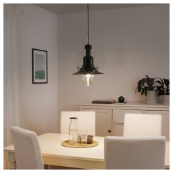 Фото2.Подвесной светильник черный OTTAVA IKEA 003.613.08