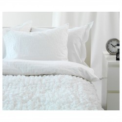 Фото1.Комплект постельного белья OFELIA VASS 801.330.20 белый 200*200/50*60 IKEA