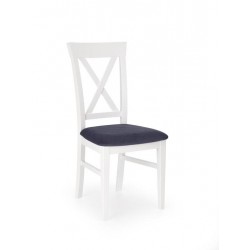 Фото2.Комплект обеденный HALMAR стол Leonardo и стулья Bergamo 160-250x90x77 Дуб медовый Белый