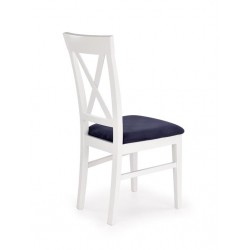 Фото1.Комплект обеденный HALMAR стол Leonardo и стулья Bergamo 160-250x90x77 Дуб медовый Белый