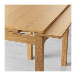 Фото3.Стіл розкладний дуб 50/70/90x90  BJURSTA 501.168.47 IKEA