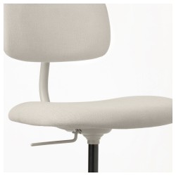 Фото3.​Кресло IKEA BLECKBERGET поворотное бежевый 603.086.76