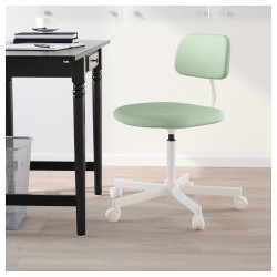 Фото4.​Кресло IKEA BLECKBERGET поворотное светло-зеленый 503.728.04