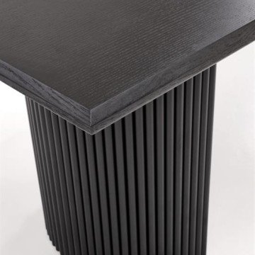 Фото5.Розкладний стіл BOLERO 160-250x90x78 см натуральний дуб/чорний