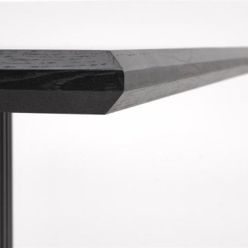 Фото1.Розкладний стіл BOLERO 160-250x90x78 см натуральний дуб/чорний