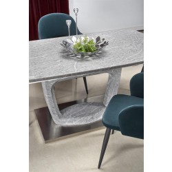 Фото1.Розкладний стіл Halmar  ARTEMON 160-220/90/76 cm сірий мармур