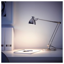 Фото2.Настольная лампа, никелированная ANTIFONI IKEA 203.047.36
