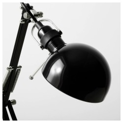 Фото1.Настольная лампа черная FORSÅ IKEA 001.467.76