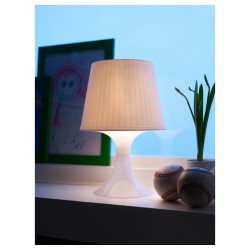 Фото2.Настольная лампа белая LAMPAN IKEA 200.469.88