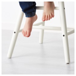 Фото2.Детское кресло для кормления AGAM белое Ikea 902.535.35