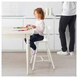 Фото3.Детское кресло для кормления AGAM белое Ikea 902.535.35
