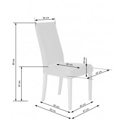 Фото4.Комплект обеденный HALMAR стол KORNEL и стулья Diego 130-170 / 80/76 см Белый