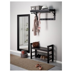 Фото4.Зеркало, черно- коричневый HEMNES IKEA 101.212.52