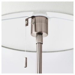 Фото1.Настольная лампа, никелированная белая NYFORS IKEA 003.031.15