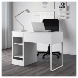 Фото2.Стол письменный белый MICKE IKEA 802.130.74