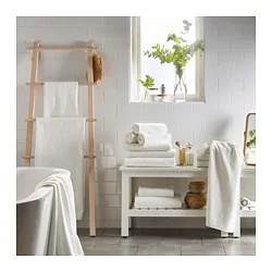 Фото5.Банное полотенце HÄREN 100x150 cm IKEA 001.635.58 белый