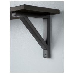 Фото1.Полиця темно-коричнева BERGSHULT / EKBY VALTER IKEA 492.906.87