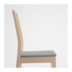 Фото3.Крісло  береза, сидіння світло-сіре EKEDALEN 003.410.23 IKEA