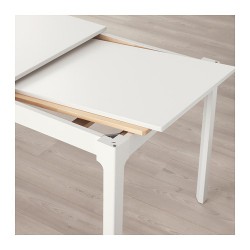 Фото3.Розкладний стіл білий 120/180x80  EKEDALEN  703.408.07 IKEA