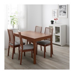 Фото1.Розкладний стіл коричневий 120/180x80 EKEDALEN 303.408.09 IKEA