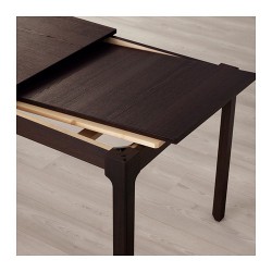 Фото3.Розкладний стіл темно-коричневий 120/180x80 EKEDALEN 403.408.04 IKEA