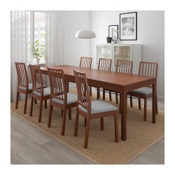 Фото2.Раскладной стол коричневый 180 / 240x90 EKEDALEN 903.407.69 IKEA