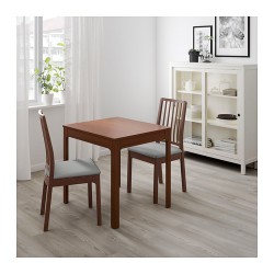 Фото1.Стіл розкладний коричневий 80/120x70 EKEDALEN 803.408.35 IKEA