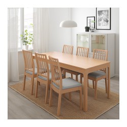 Фото2.Стол раскладной дуб 120 / 180x80 EKEDALEN 703.408.12 IKEA