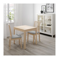 Фото1.Стіл розкладний, береза 80/120x70 EKEDALEN 003.408.39 IKEA