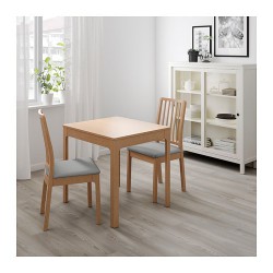Фото1.Стіл розкладний, дуб 80/120x70 EKEDALEN 403.408.37 IKEA