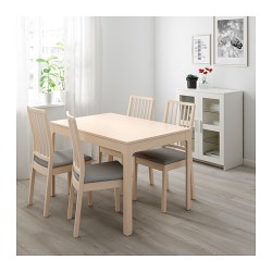 Фото1.Розкладний стіл береза 120/180x80 EKEDALEN 603.408.22 IKEA