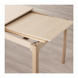 Фото3.Раскладной стол береза 120 / 180x80 EKEDALEN 603.408.22 IKEA
