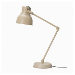 Фото3.Настольная лампа бежевая, беспроводная зарядка, HEKTAR IKEA 204.148.48