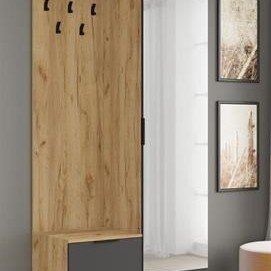 Фото1.CORAL золотий дуб/антрацит передпокій