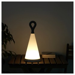 Фото1.Світлодіодний світильник сонячнні батареї, трикутник, синій сірий SOLVINDEN IKEA 503.840.91