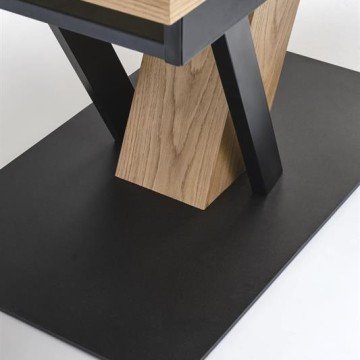 Фото1.Розкладний стіл FANIS, натуральний / чорний (3 шт. = 1 шт.)