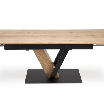 Фото2.Розкладний стіл FANIS, натуральний / чорний (3 шт. = 1 шт.)