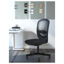 Фото1.Кресло офисное IKEA FLINTAN поворотное черное 203.368.41