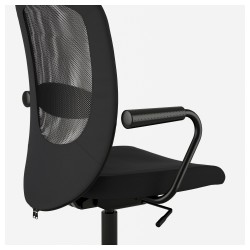 Фото1.Кресло офисное IKEA FLINTAN / NOMINELL поворотное черное 292.081.94