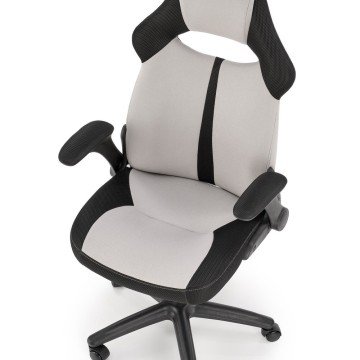 Фото3.Офісний стілець BLOOM сірий/чорний