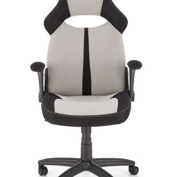 Фото2.Офісний стілець BLOOM сірий/чорний