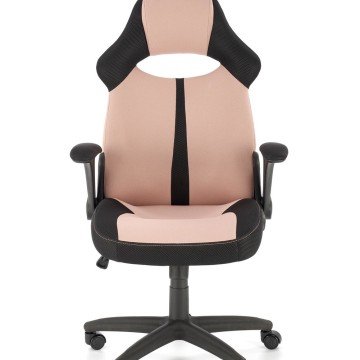 Фото3.Офісний стілець BLOOM рожевий/чорний