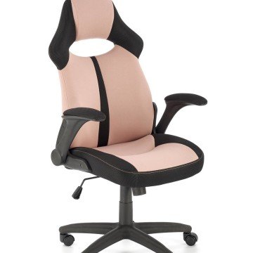 Фото4.Офісний стілець BLOOM рожевий/чорний