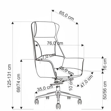 Фото7.Офісне крісло EDERSON капучино
