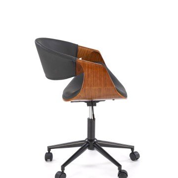 Фото2.Офісний стілець BILBO чорний/горіх