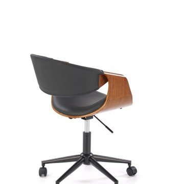 Фото4.Офісний стілець BILBO чорний/горіх